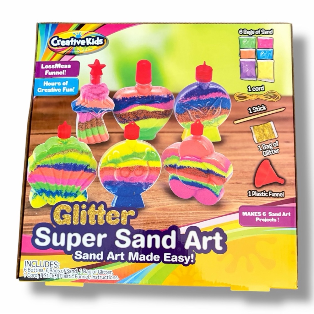 Creative Kids Glitter Super Sand Art Kit - ages 6+ - NEW IN BOX